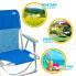 AKTIVE Fixed Folding Chair Aluminium 55x34x71 cm With Handle