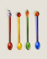 Фото #2 товара Pack of plant dessert spoons (pack of 4)