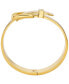 Gold-Tone or Two-Tone Silver-Tone Colby Buckle Bangle Bracelet