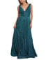 Фото #1 товара Rene Ruiz Metallic Gown Women's Metallic 2