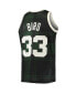 Фото #4 товара Men's Larry Bird Black Boston Celtics 1985-86 Hardwood Classics Uninterrupted Swingman Jersey