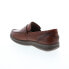 Фото #12 товара Florsheim Central Penny Mens Brown Leather Loafers & Slip Ons Penny Shoes