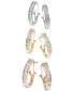 ფოტო #3 პროდუქტის Diamond J Hoop Earrings (1 ct. t.w.) in 10k White or Yellow Gold