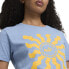 Puma Novelty Sun Graphic Crew Neck Short Sleeve T-Shirt Womens Blue Casual Tops