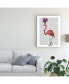 Фото #3 товара Fab Funky Mardi Gras Flamingo, Full Canvas Art - 36.5" x 48"