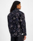 Men's Erato Oversized Fit Printed Button Front Jacket