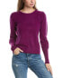 Forte Cashmere Gathered Sleeve Cashmere Sweater Women's Purple L