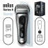 Braun Series 8 8457cc Wet&Dry - Foil shaver - SensoFlex - Black - Grey - Charging - Battery - 60 min