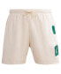 Фото #4 товара Men's Cream Boston Celtics Triple Tonal Woven Shorts