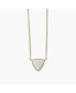 Фото #2 товара Sanctuary Project by White Pearlescent Statement Triangle Pendant Necklace Gold