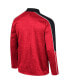 ფოტო #2 პროდუქტის Men's Red NC State Wolfpack Marled Half-Zip Jacket