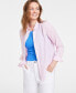 Фото #4 товара Women's Button-Front Crepe Shirt, Created for Macy's