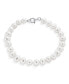 ფოტო #1 პროდუქტის Classic Simple 7.5-8 MM White Freshwater Cultured Pearl Hand Knotted Strand Bracelet For Women For Sterling Silver 7.5 Inch