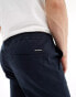 Threadbare pull on slim chino trouser in navy