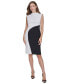 ფოტო #1 პროდუქტის Women's Colorblocked Sheath Dress