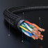 Фото #4 товара Kabel przewód audio wideo HDMI 2.0 4K wytrzymały w oplocie 1m czarny