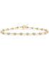 ფოტო #1 პროდუქტის Diamond Bar Link Bracelet (1/2 ct. t.w.) in 10k Gold