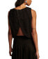 ფოტო #2 პროდუქტის Women's Schiffli Eyelet Sleeveless Top