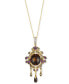 Фото #1 товара Multi-Gemstone Gothic Inspired 18" Pendant Necklace (8 ct. t.w.) in 14k Gold