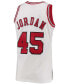 Men's Michael Jordan White Chicago Bulls 1994-95 Hardwood Classics Authentic Player Jersey