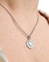 Фото #3 товара Lost Souls stainless steel coin pendant necklace in silver