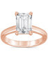 ფოტო #4 პროდუქტის Certified Lab Grown Emerald-Cut Solitaire Engagement Ring (3 ct. t.w.) in 14k Gold