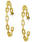ფოტო #1 პროდუქტის 14k Gold-Plated Large Link Hoop Earrings, 2.5"