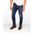 SKULL RIDER Tappared Distressed Effect jeans