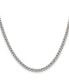 ფოტო #1 პროდუქტის Stainless Steel 4mm Round Curb Chain Necklace