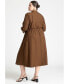 ფოტო #3 პროდუქტის Plus Size Cascade Midi Dress