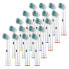 20Pcs Toothbrush Replacement Heads Precision Clean Fit For Oral B Braun Pro 3000