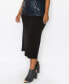 Фото #3 товара Plus Size Sequin Side Contrast Fold Over Midi Skirt