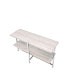 Фото #5 товара Brecon Sofa Table, White Oak &Chrome