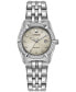 ფოტო #1 პროდუქტის Eco-Drive Women's Corso Diamond (1/10 ct. t.w.) Stainless Steel Bracelet Watch 28mm