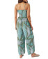 Juniors' Cade Smocked Jumpsuit