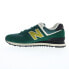 Фото #5 товара New Balance 574 U574RBC Mens Green Suede Lace Up Lifestyle Sneakers Shoes