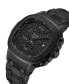 Men's Heist Multifunction Black Stainless Steel Watch, 45mm