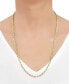 ფოტო #2 პროდუქტის Solid Glitter Rope Chain 24" Necklace in 14k Gold