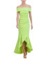 Фото #1 товара Women's High-Low Off-The-Shoulder Gown