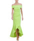 ფოტო #1 პროდუქტის Women's High-Low Off-The-Shoulder Gown