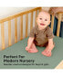 Waterproof Crib Sheets for Boys, Girls, 2pk Baby Fitted Crib Sheet, Waterproof Crib Mattress Protector Sheets