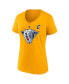 Women's Roman Josi Yellow Nashville Predators Special Edition 2.0 Name and Number V-Neck T-shirt