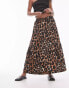 Фото #4 товара Topshop tiered midi skirt in leopard