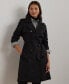 Petite Belted Water-Resistant Trench Coat