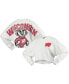 Women's White Wisconsin Badgers Raw Hem Cropped Long Sleeve T-shirt Белый, XLARGE - фото #2