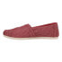 Фото #3 товара TOMS Alpargata Slip On Womens Red Flats Casual 10018776T