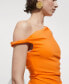 ფოტო #2 პროდუქტის Women's Asymmetrical Pleated Dress