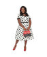 Plus Size 1950s Sweetheart Neckline Swing Dress