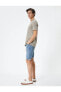 Фото #3 товара Шорты джинсовые узкие с карманами Koton Slim Fit