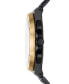 ფოტო #2 პროდუქტის Men's Lennox Chronograph Black-Tone Stainless Steel Bracelet Watch